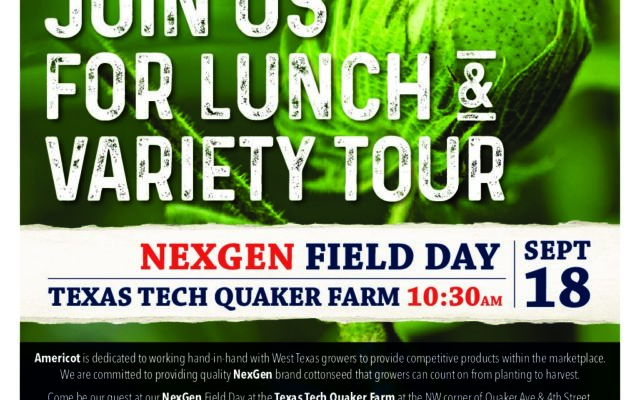 NexGen Americot Field Day set Sept. 18