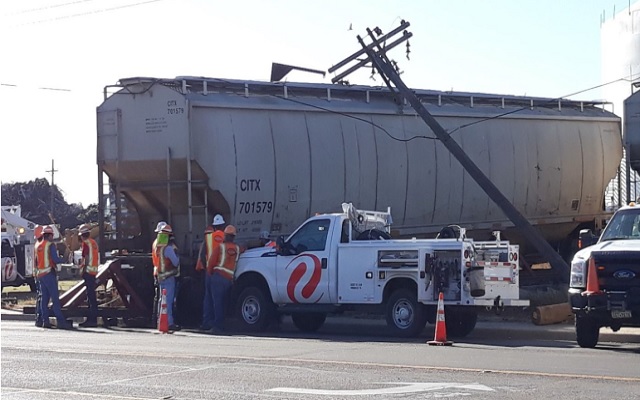 Train Car Derailment Causes Power Outages In Northeast Amarillo