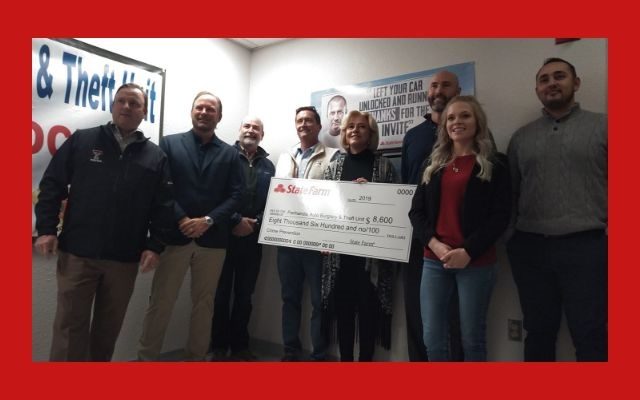 State Farm Gives a $8,600 Grant to the Panhandle Auto Burglary and Theft Unit