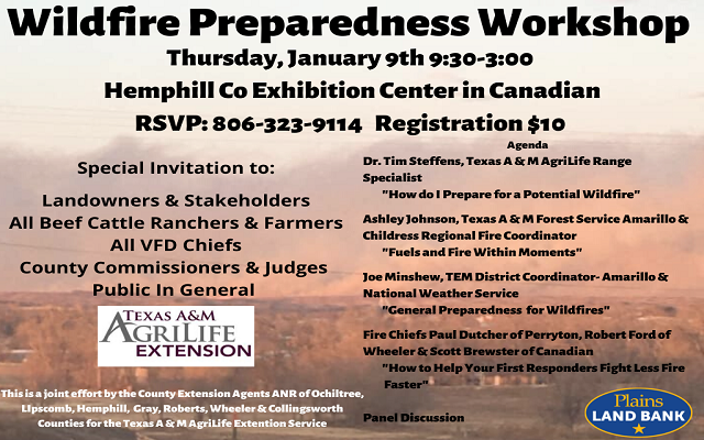 Wildfire Preparedness Meeting set January 9