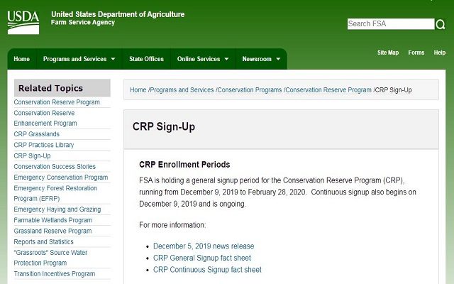 CRP Sign-up Deadline Quickly Approaching