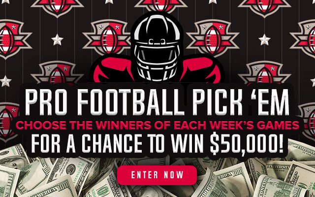 Pro Football Pick'em 2022- Your Chance to Win $50,000!